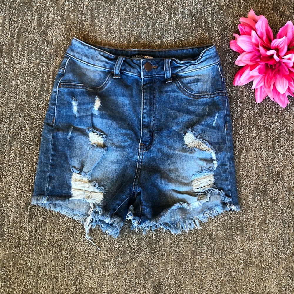 Fashion Nova Distressed Shorts